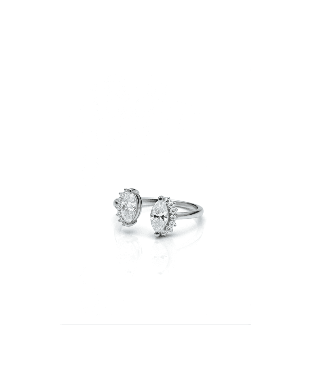 925 sterling silver 925 Silver Celestial Twin Women's Ring view 2 India