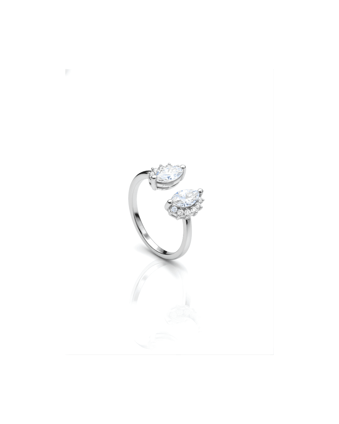925 sterling silver 925 Silver Celestial Twin Women's Ring view 1 India