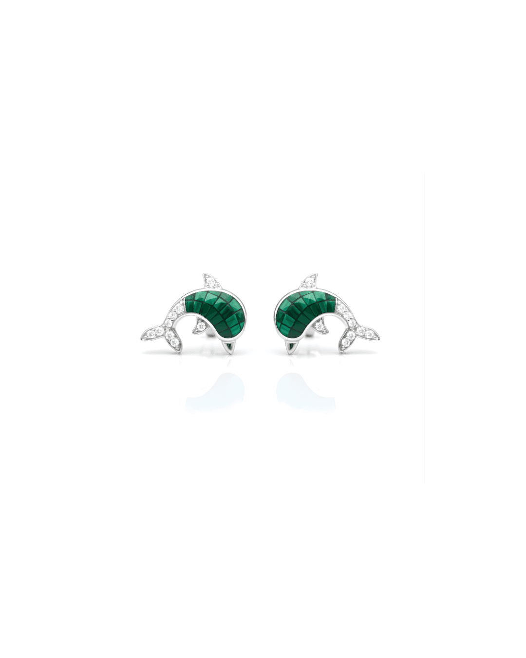 925 sterling silver 925 Silver Jade Delphic Women's Studs view 1 India