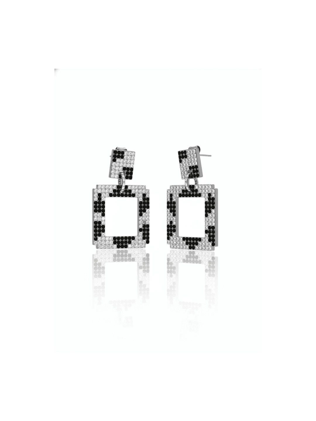 925 sterling silver 925 Silver Checkmate Women's Earrings view 2 India