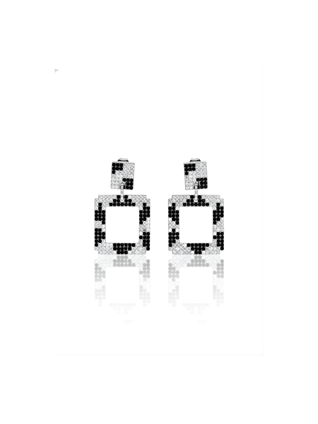 925 sterling silver 925 Silver Checkmate Women's Earrings view 1 India