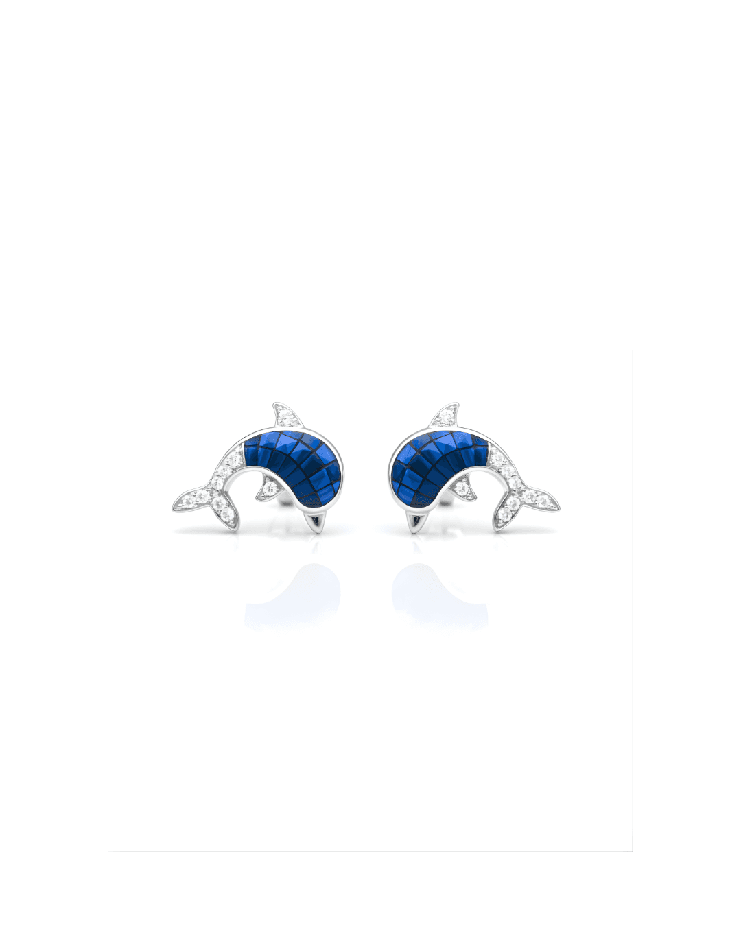 925 sterling silver 925 Silver Indigo Delphic Women's Studs view 1 India