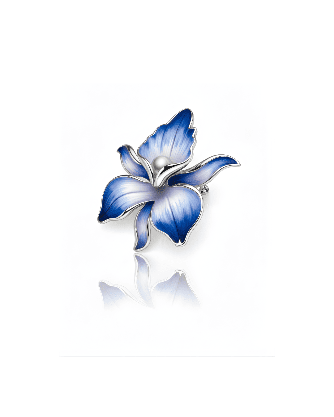 925 sterling silver 925 Silver Floris Brooch view 2 India