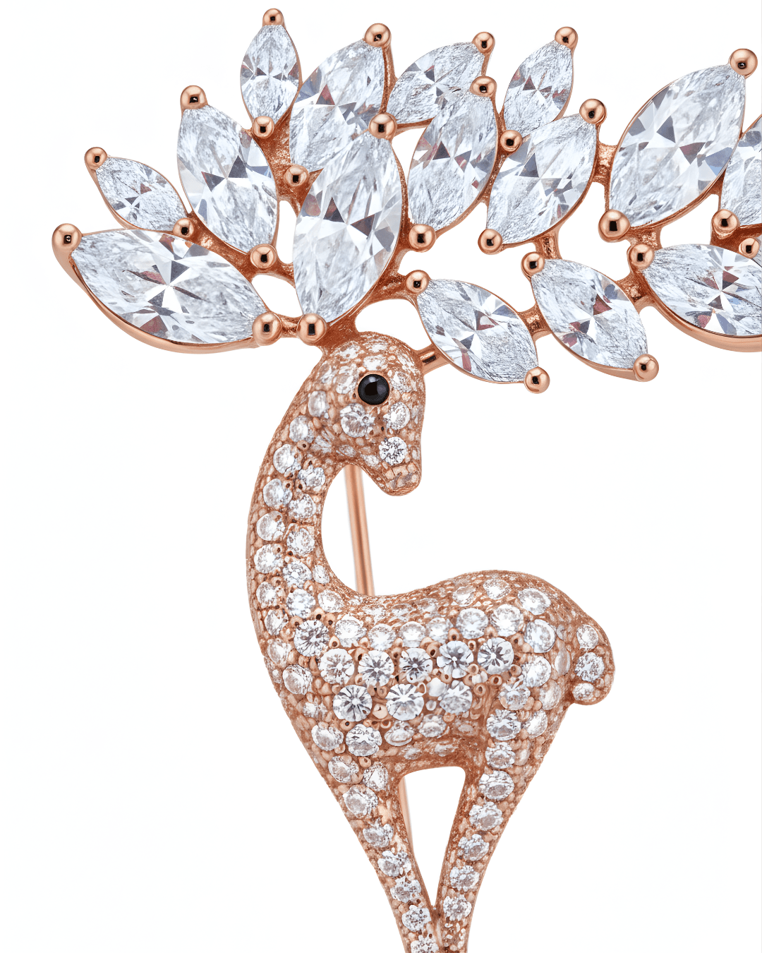 925 sterling silver 925 Silver Stag Brooch view 2 India