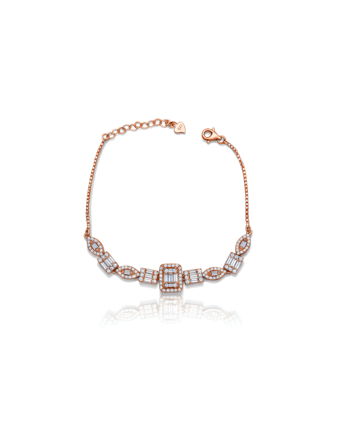 925 sterling silver 925 Silver (Rose Gold Plated) Regalia Women's Bracelet view 1 India