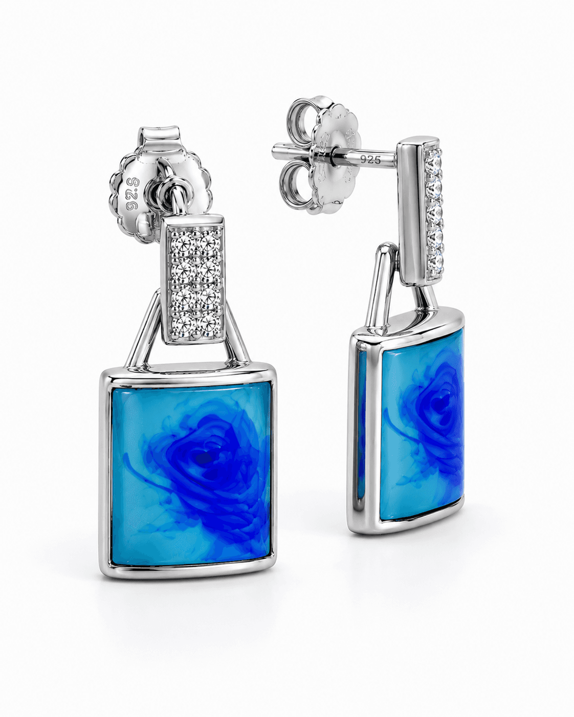 925 sterling silver 925 Silver Neer women's earrings view 2 India