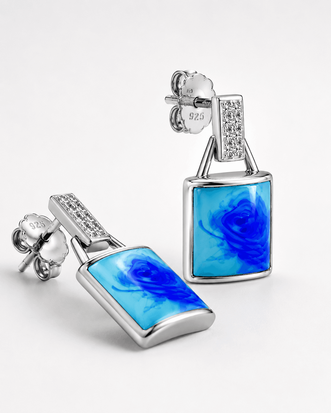 925 sterling silver 925 Silver Neer women's earrings view 3 India